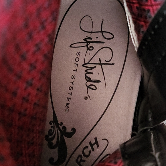 Life Sdride Women's black Faux leather wide Calf boots Size; 5M - Picture 10 of 10